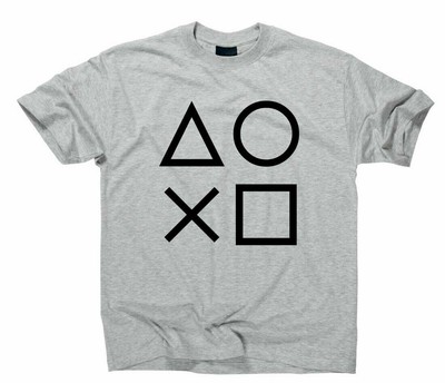 Gaming Buttons Gamer T-Shirt Konsole Icons Symbole Game Playstation Zeichen