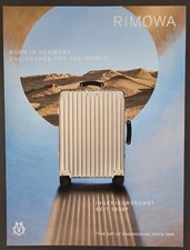 2022 PRINT AD RIMOWA Luxury Luggage "Born in Germany. Engineered for the world"