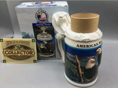 Anheuser Busch Budweiser 1999 American Bald Eagle Spring Stein CS365 NEW #2 of 4