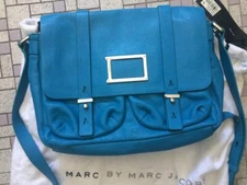 Marc by Marc Jacobs Electric Blue Werdie unisex leather bag brand new w/tags