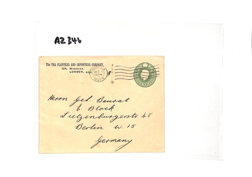 GB *PLANTADORAS DE TÉ* Publicidad Papelería Postal KGV Cubierta Londres 1930 Berlín AZ346 - Imagen 3 de 3