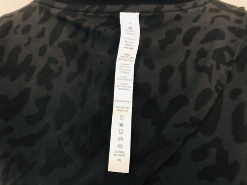Lululemon Lab Departure Vest Black Animal Print Rose Gold Zippers Sz 4 NWOT - Picture 8 of 9