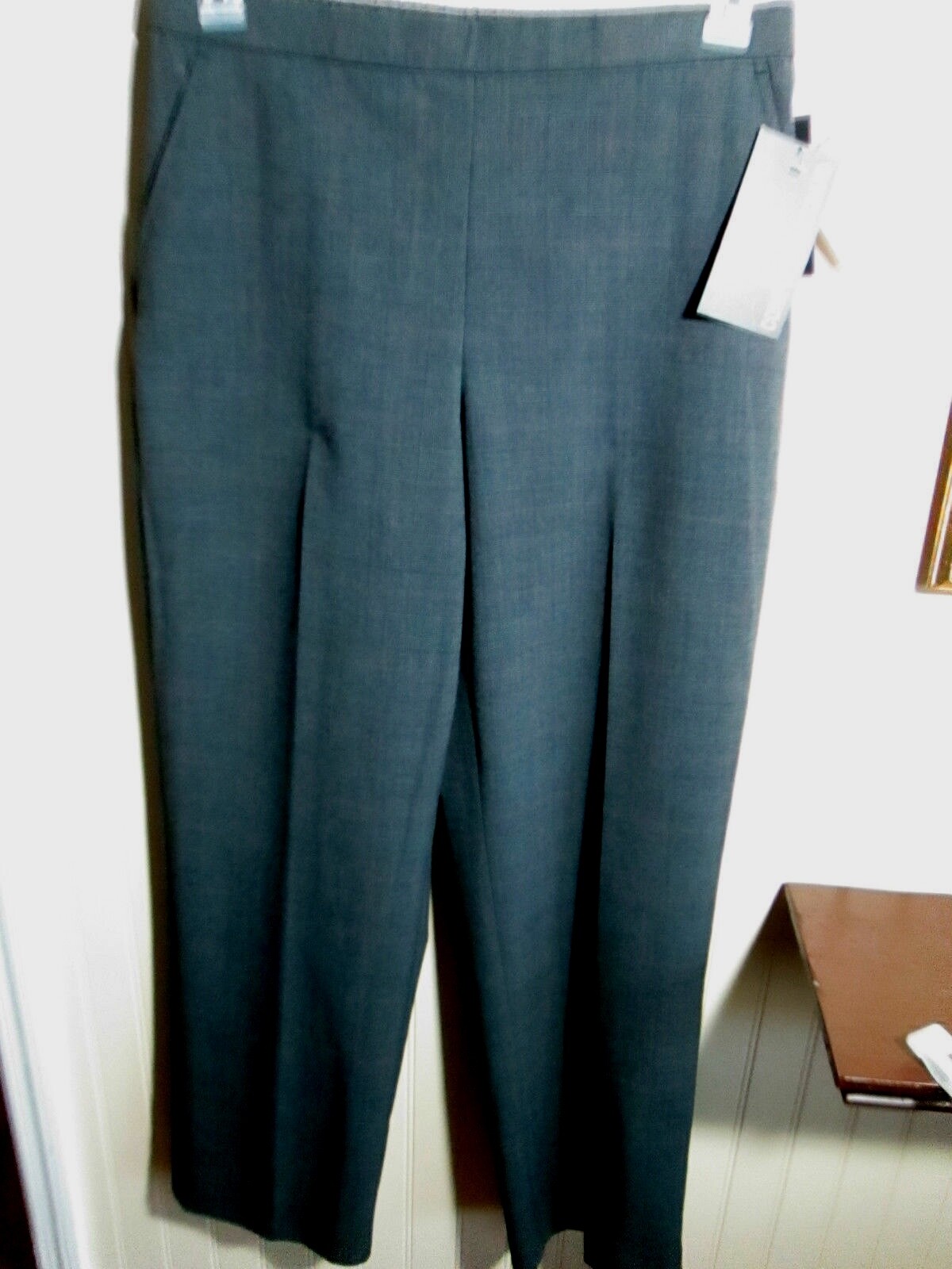 HH BRIGGS LADIES SIZE 10P DRESS PANTS GRAY PLAID COMFORT WAIST NWT | eBay