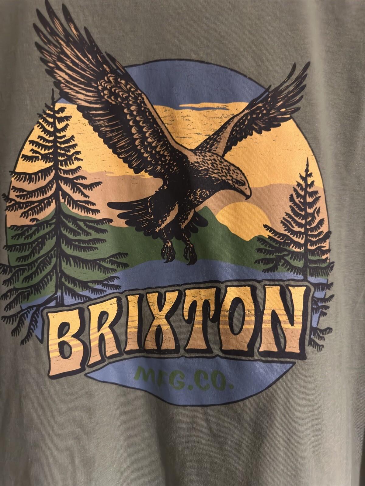Brixton Laurel Wreath T-Shirt Mens Large Tailored Fit