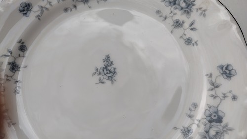 Johann Haviland Blue Garland 6 1/8" Bread Plate Bavaria Backstamp 1974-1990 - Picture 3 of 5