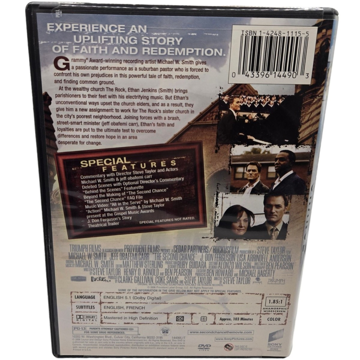 The Second Chance DVD Movie Michael W Smith Music Minister