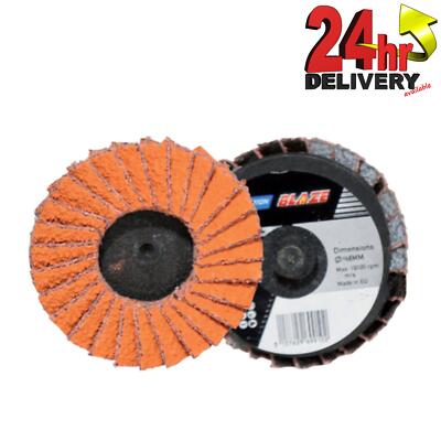 Norton Blaze Mini-Klappenscheiben 75 mm TR - Keramikstruktur, Aluminiumschleifmittel