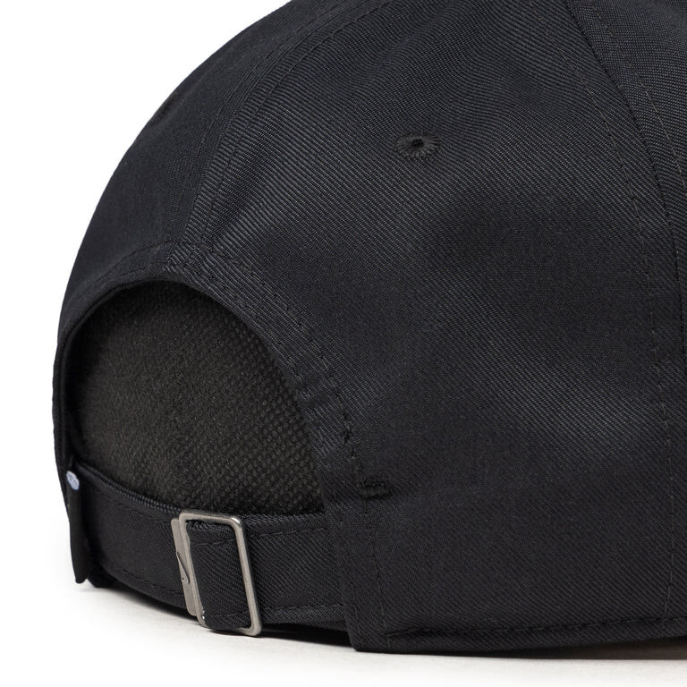 Nike Club Unstructured Swoosh Hat Black White Cap FB5369 010