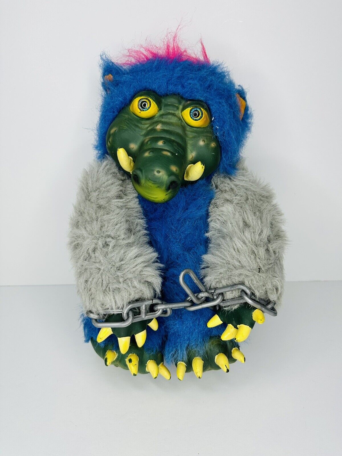 1991 MY PET MONSTER KO LOS TEMBLORS ORIGINAL PLUSH W/ CHAIN SPAIN