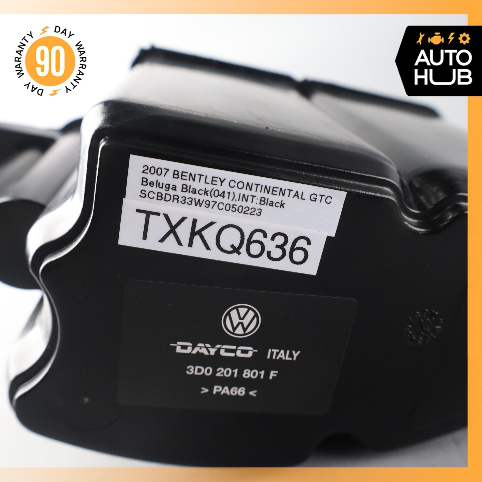 03-17 Bentley Continental GTC GT Fuel EVAP Charcoal Canister Box Vapor OEM 62k