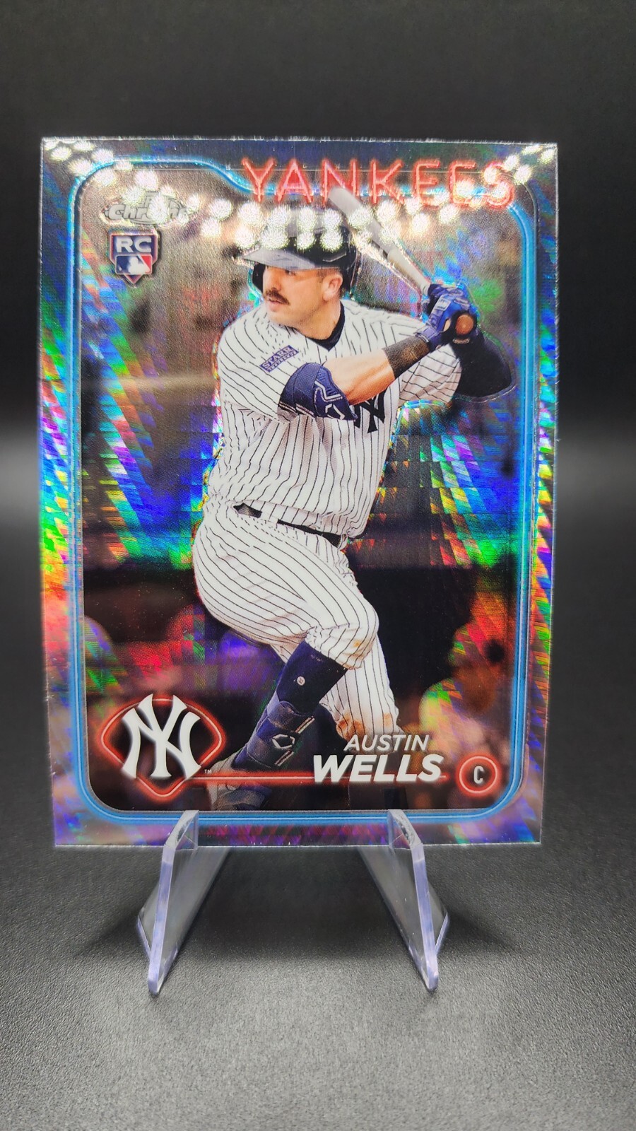 2024 Topps Chrome - Prism Refractor #281 Austin Wells (RC)
