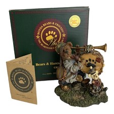 Boyds Bears Jonathan C Tootsenwhistle & Marjorie Marchalong One Bear Band Figure