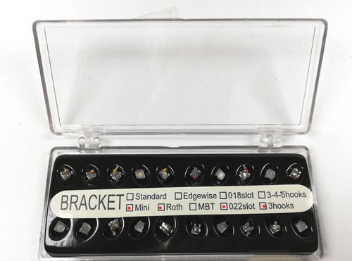 Dental Kieferorthopädische Metall Brackets Zahnspangen Haken Mini Roth 022 Nr/3/345 Hot Sales - Bild 5 von 7