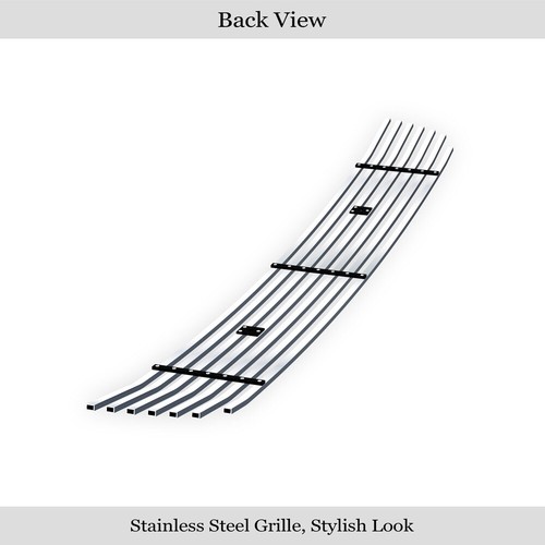 Fits 2003-2005 Honda Accord Sedan W/O Fog Lights Bumper Chrome Billet Grill - Picture 3 of 7