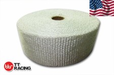 Fiberglass Heat Exhaust Thermal Header Wrap Tape 2 X 40 50mm X 12m White