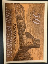 Notgeld Banknoten Neustrelitz, R&ouml;bel, Wesenberg  9 St&uuml;ck Original #AKB38