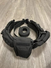 YAKEDA Adjustable Tactical Belt with Detachable Pouch for Outdoor Convenience