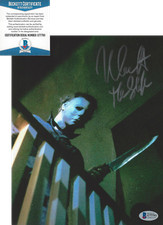 NICK CASTLE SIGNED HALLOWEEN THE SHAPE 8x10 MOVIE PHOTO 5 BECKETT COA BAS PROOF