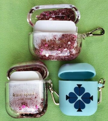 KATE SPADE AIRPODS or AIRPODS PRO CASE:NWT LIQUID GLITTER or