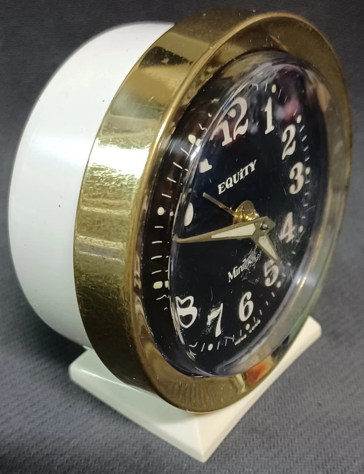 Equity By La Crosse Mini Bell Alarm Clock Cleaned And Lubed Running Great!! - Image 3 of 4