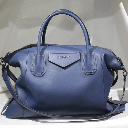 GIVENCHY Antigona Bag Shoulder Bag 2way Excellent Condition Midnight Blue B111