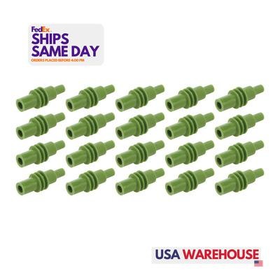Quickcar 50-305-20, Set of 20 Green Cavity Plug Weatherpack 20 Pack Green Perfor - Picture 1 of 10
