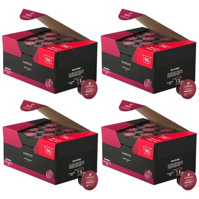 Tchibo Cafissimo Vorratsbox Espresso kräftig Kaffeekapseln, 384 Stück 4x 96