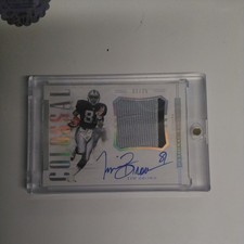 2018 Panini National Treasures TIM BROWN Colossal On Card  Auto /25 HOF