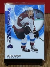 2020-21 SP Hockey Shane Bowers SP Rookie Authentics Blue #108 Avalanche Mint