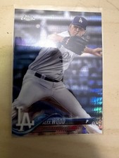 2018 Topps Chrome X-Fractor Alex Wood #39 Los Angeles Dodgers