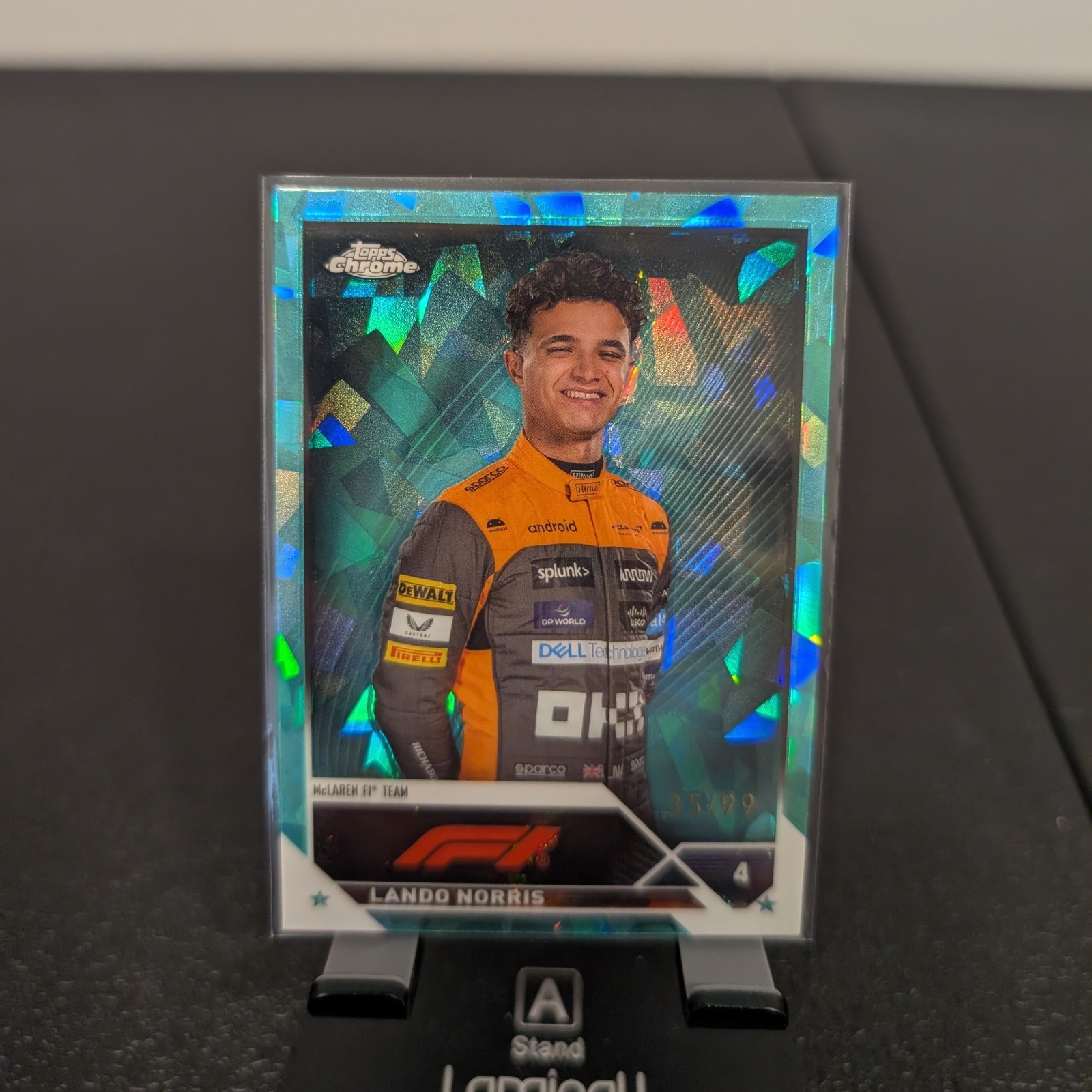 2023 Topps Chrome Sapphire Formula 1 F1 Aqua Refractor LANDO NORRIS #25  /99