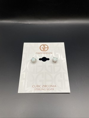 NWT Giani Bernini Synthetic Opal Stud Earrings in Sterling Silver MSRP $50