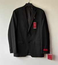 360 NWT Alfani Men's Slim Fit Solid Black Notch Lapel Suit Jacket Blazer 38R