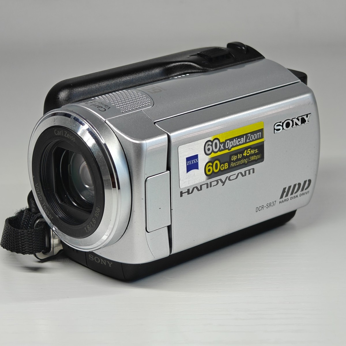 Sony Handycam DCR-SR37E Camcorder Silver 60GB HDD 60x Optical Zoom