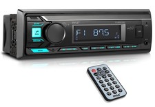 Marine Bluetooth Stereo Radio 12V Single DIN Boat In Dash PLMRB29B Black Pyle