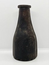 Antique Stitched Leather KELLY POOL SHAKER, Tally Bottle Pea Pill Pool Billiards