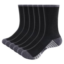 YUEDGE Mens Gym Tennis Golf Training Athletic Socks Moisture Wicking Mens Soc...