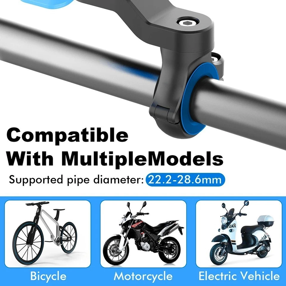 QUAD-LOCK 360° Rotatable Bike - Motorcycle Phone Holder Stand Secure Mount Brack - Image 4 of 4