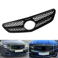 Schwarz Kühlergrill für Mercedes C-Klasse W204 C220 C200 C300 C350 Frontgrill