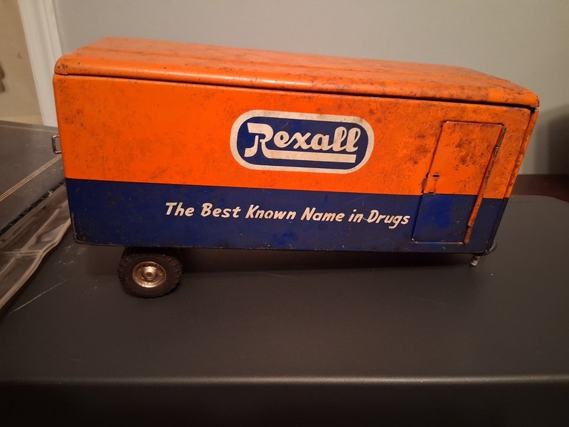 Vintage Rare 50's Rexall Toy Truck Trailer Only