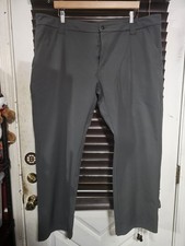 1620 Workwear The Shop Pant Mens 46x32 Granite Gray 4-way Stretch Nylon USA Made