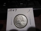 1947 - Canada 25 cent  - Canadian Silver quarter -