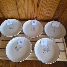 Pottery Barn PARIS Appetizer Salad/Dessert/Bread Plate/ Dish Replacements READ