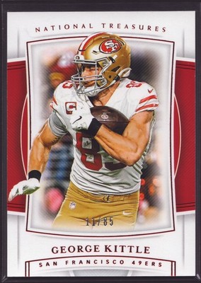 George Kittle 2019 National Treasures JRSY NUMBERS RED Parallel #51 49ers 11 /85