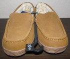 George Camel Tan Brown Real Suede Slippers Men's Size 9/10 Indoor Outdoor Soles — photo 3