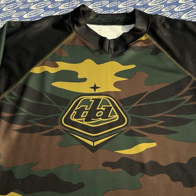 #ad Vtg Troy Lee Designs Motocross Jersey Camp Black Men’s Jersey XL XXL? $50.99