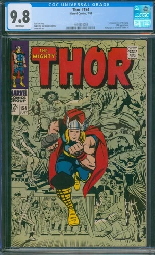 Thor #154 🌟 CGC 9.8 White Pages - TOP GRADED 🌟 1st Mangog! Marvel Comic 1968