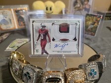 2025 Panini National Treasures - Rookie Patch Autographs Will Johnson 1/1