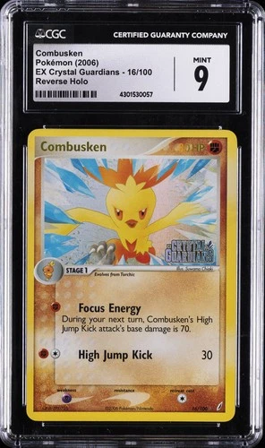 2006 EX CRYSTAL GUARDIANS REVERSE HOLO #16 COMBUSKEN CGC 9