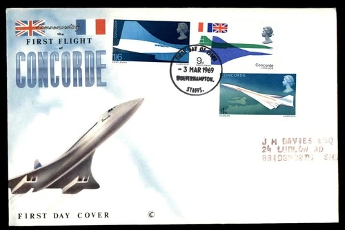 Mayfairstamps Great Britain FDC 1969 Concorde Planes Combo First Day Cover aax_5